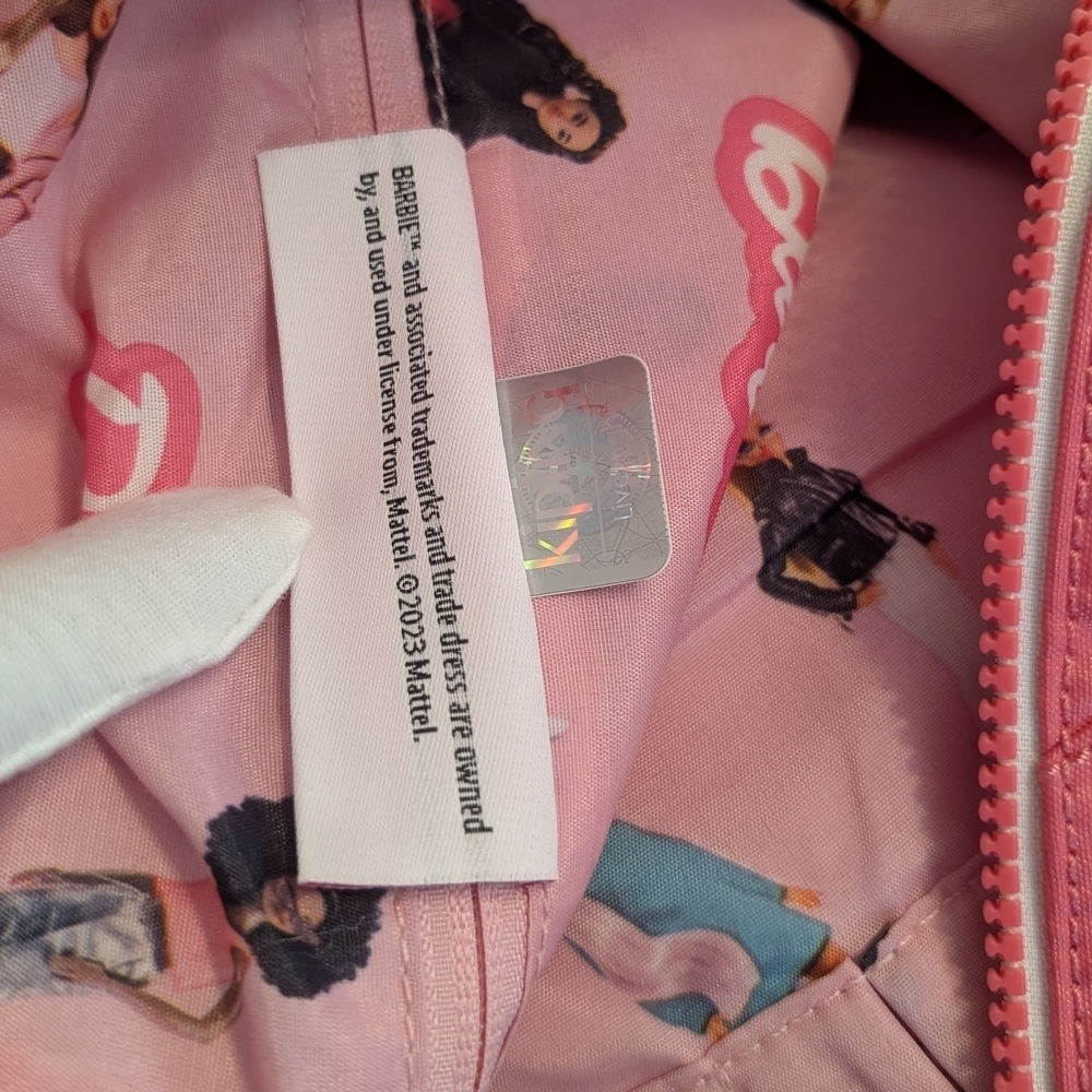 Kipling x Barbie ART M Bag Lively Pink w/ Barbie Keychain Coquette - Picture 13 of 16